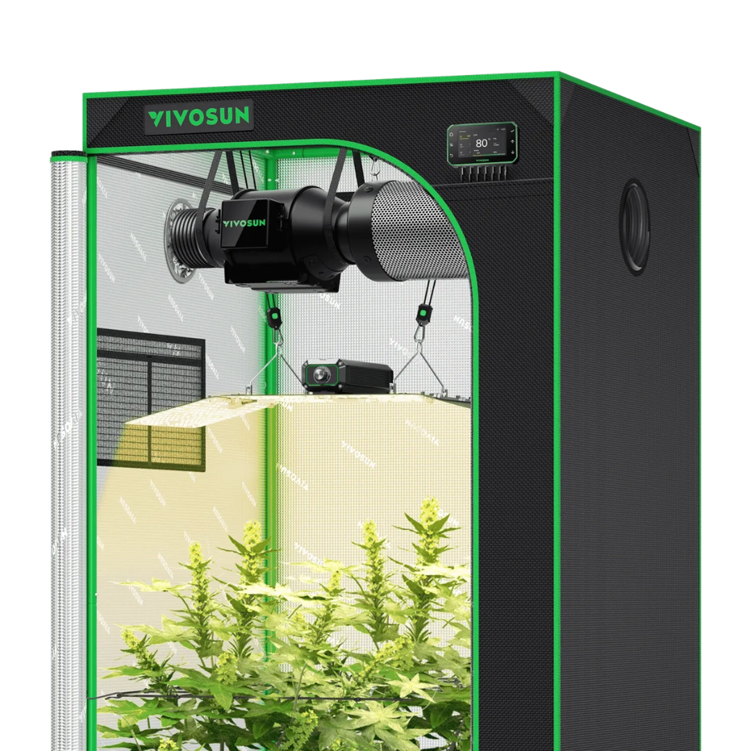 Vivosun Smart Grow Tent Kit, 3 × 3ft 3-Plant System, WiFi-Integrated Automatic Grow System with Full Spectrum LED Grow Light, Efficient Ventilation System with GrowHub E42A+ Controller