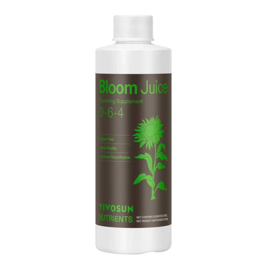Vivosun Bloom Juice (0-6-4), Flowering Supplement Liquid Fertilizer for Flowering Stage, 8 Ounces