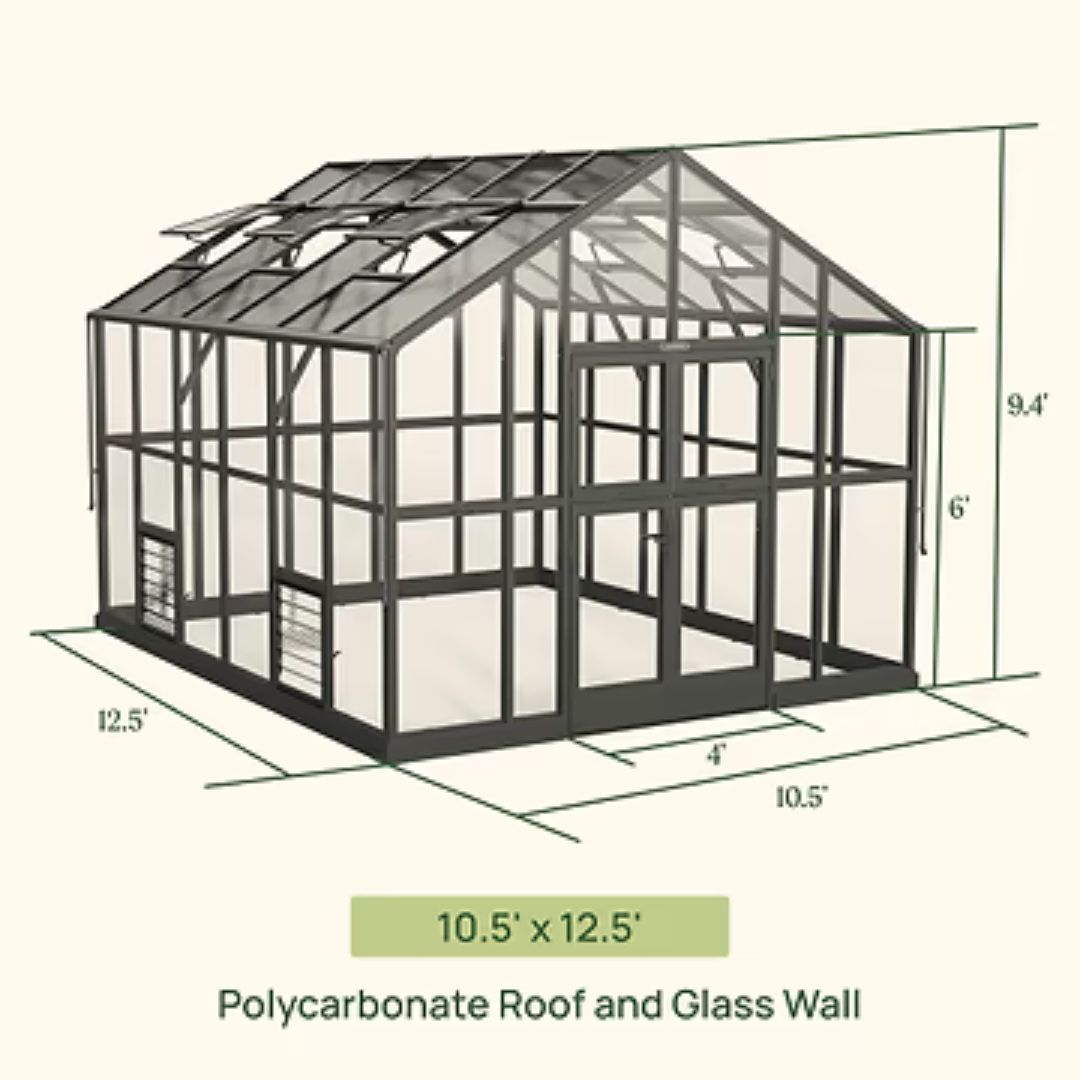 Vego Victorian Greenhouse - 10.5ft Wide