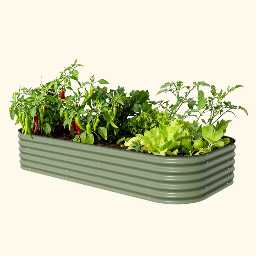 Vego 17" Tall 10 In 1 Jumbo Modular Metal Raised Garden Bed Kit