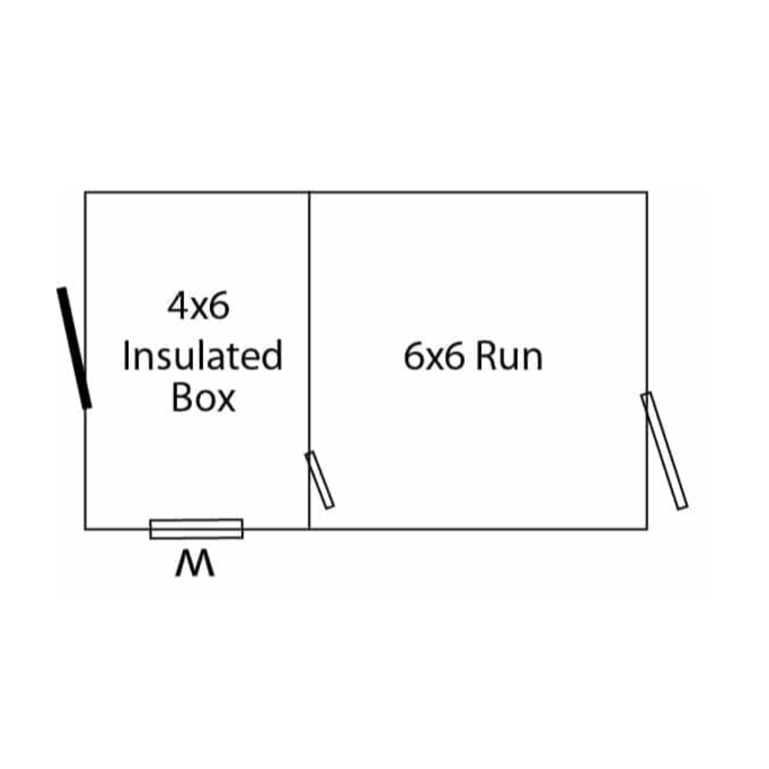 Bird in Hand 6×10 Single Dog Kennel