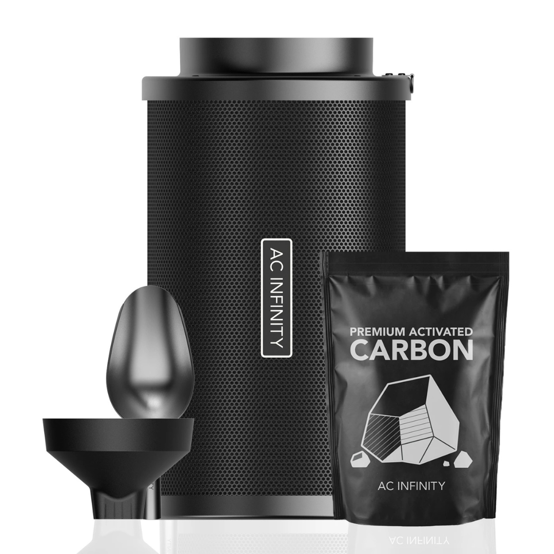 AC Infnity Refillable Carbon Filter Kit 8" with Extra Charcoal Refill