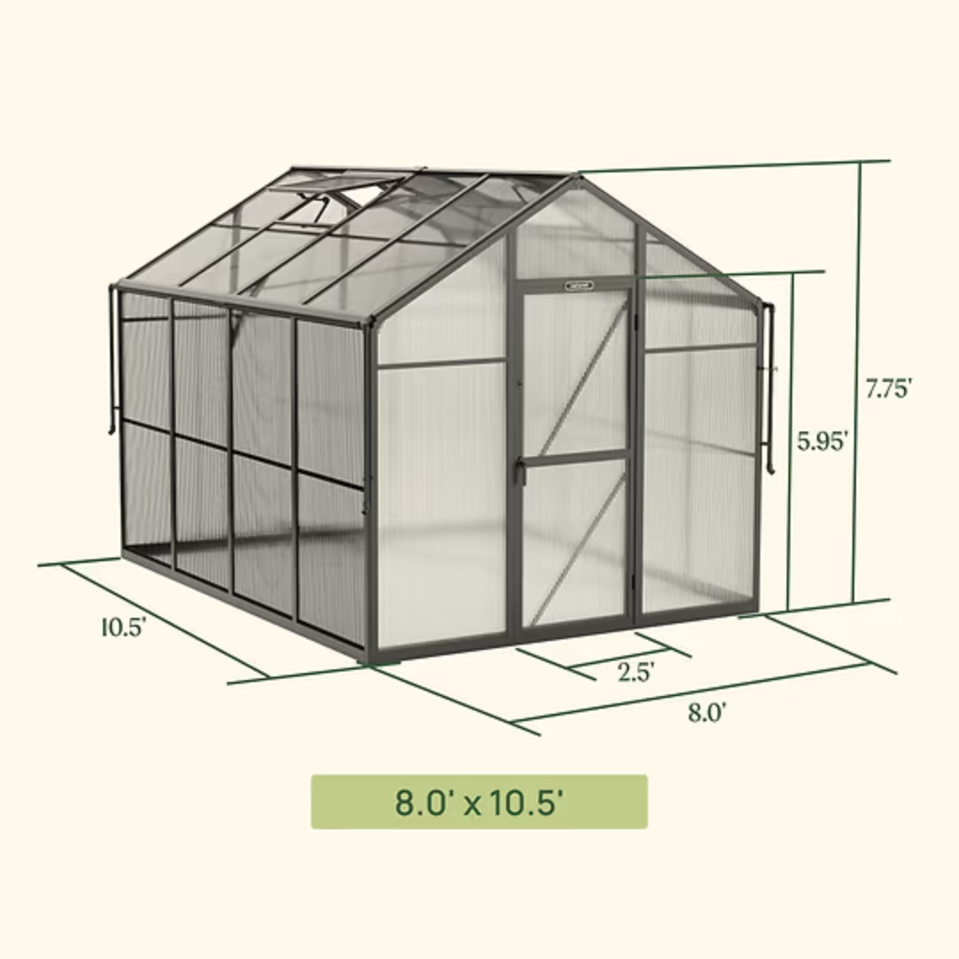 Vego Junior Victorian Greenhouse - 8.0ft Wide