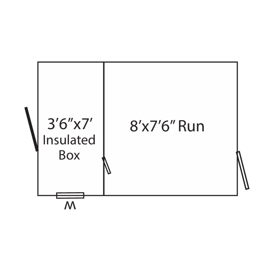 Bird in Hand 8×12 Shed Style Dog Kennel