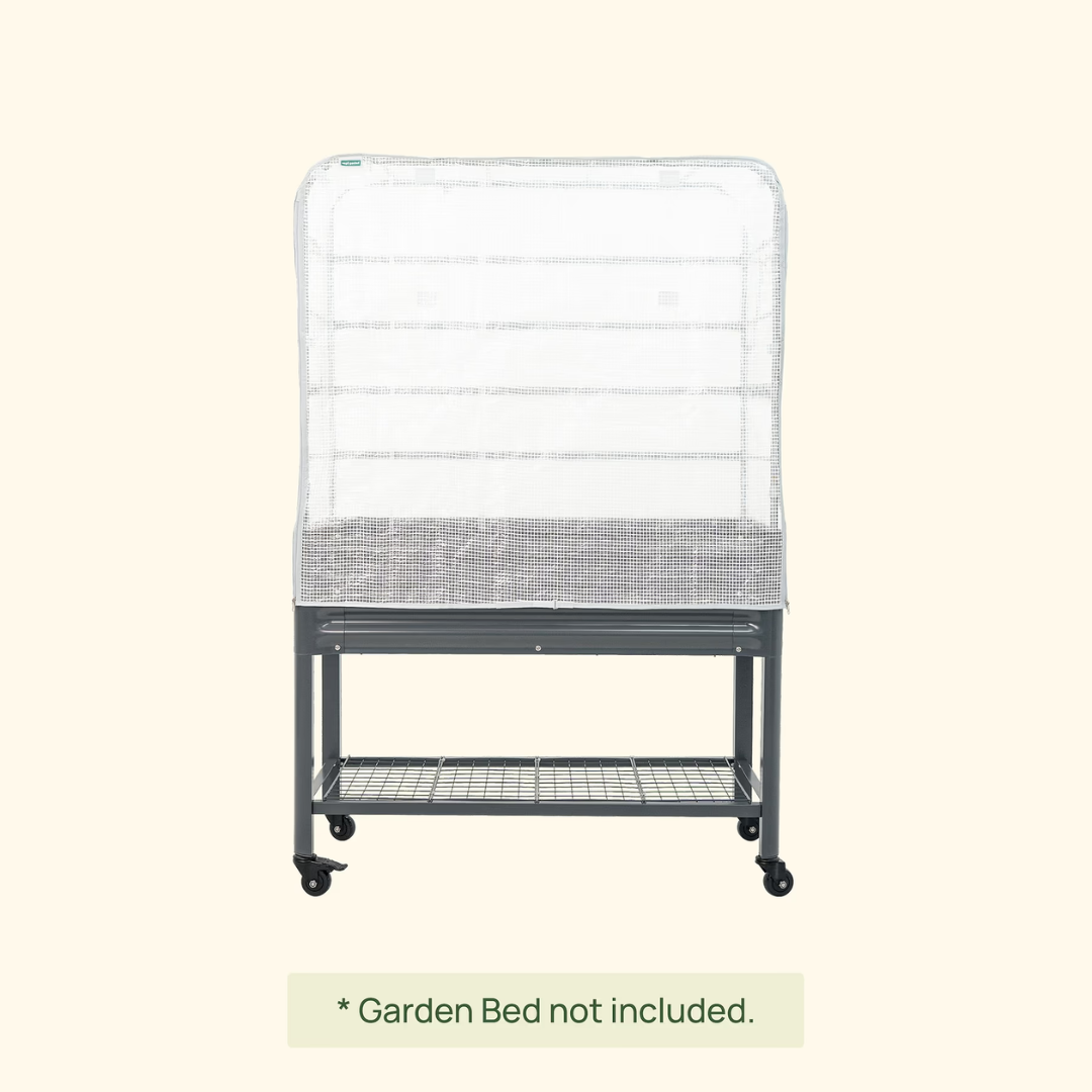 Vego Greenhouse Frost Cover & Trellis System for Elevated Bed