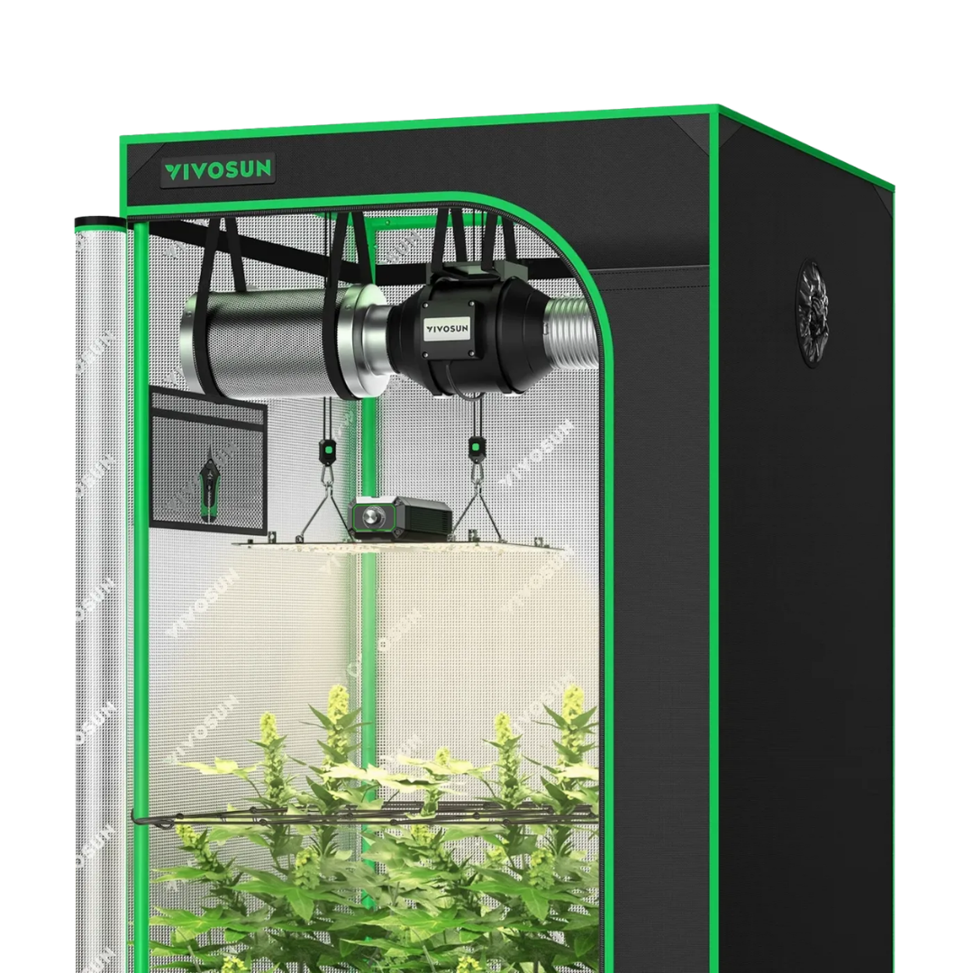 VIVOSUN Standard Grow Tent Kit GIY-27 2.7x2.7, 2-Plant Complete System, with LumaLight 100W Grow Light, 4-inch Ventilation Combo
