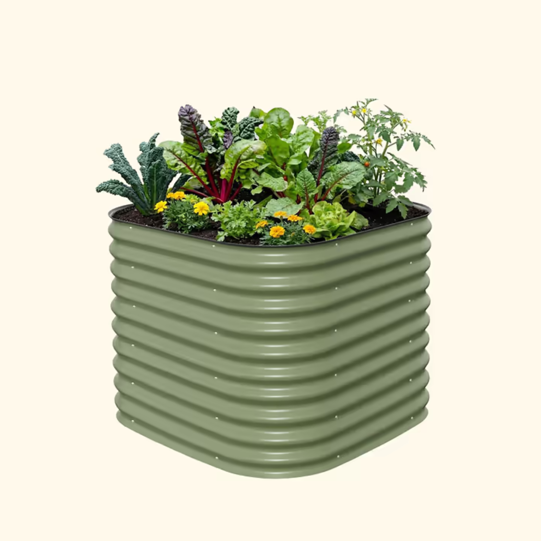Vego 32" Extra Tall 4 In 1 Small Modular Metal Raised Garden Bed Kit