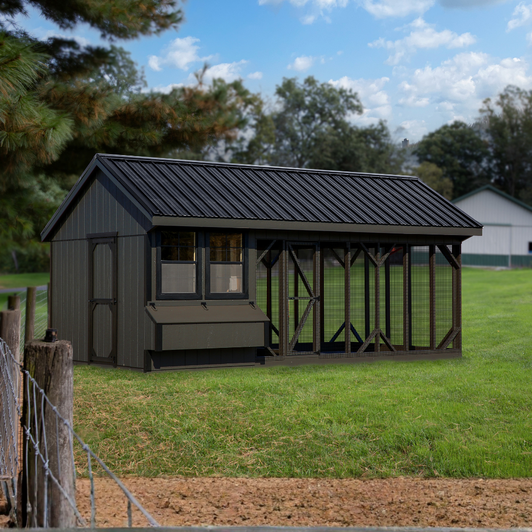 Bird in Hand 10×20 Quaker Combination Chicken Coop