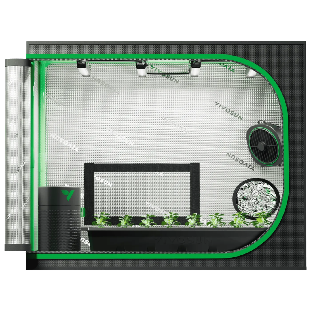 Vivosun Clone Tent Kit with GrowHub A22 Controller, T5 Full-Spectrum Grow Light, Seed Starter Kits, for Indoor Plant Germination, 24" x 16" x 20"