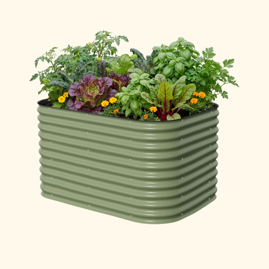 Vego 32" Extra Tall 6 In 1 Medium Modular Metal Raised Garden Bed Kit
