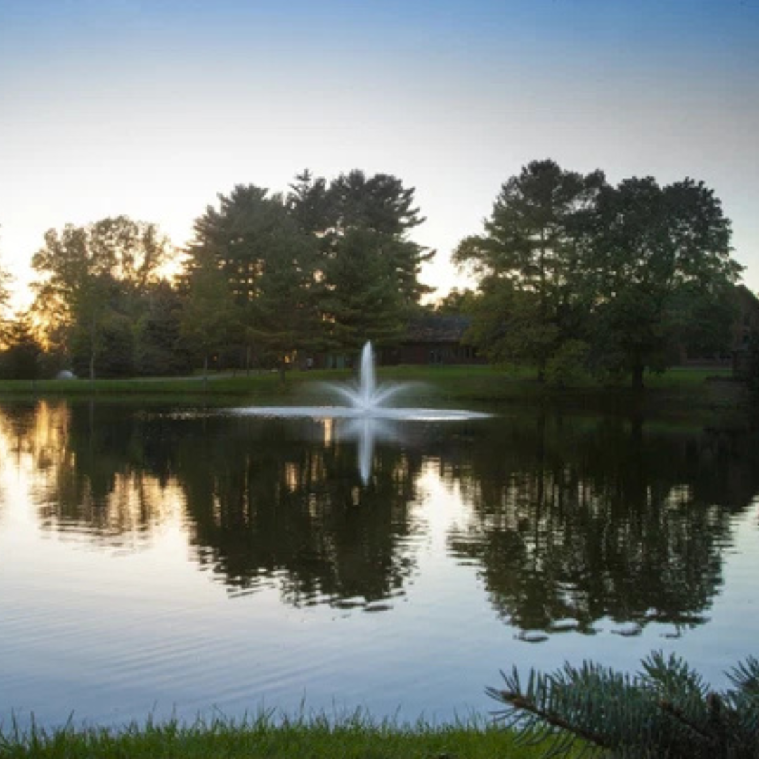 Scott Aerator Baystone Fountain For Small, Residential Ponds  ½ hp 115 volts