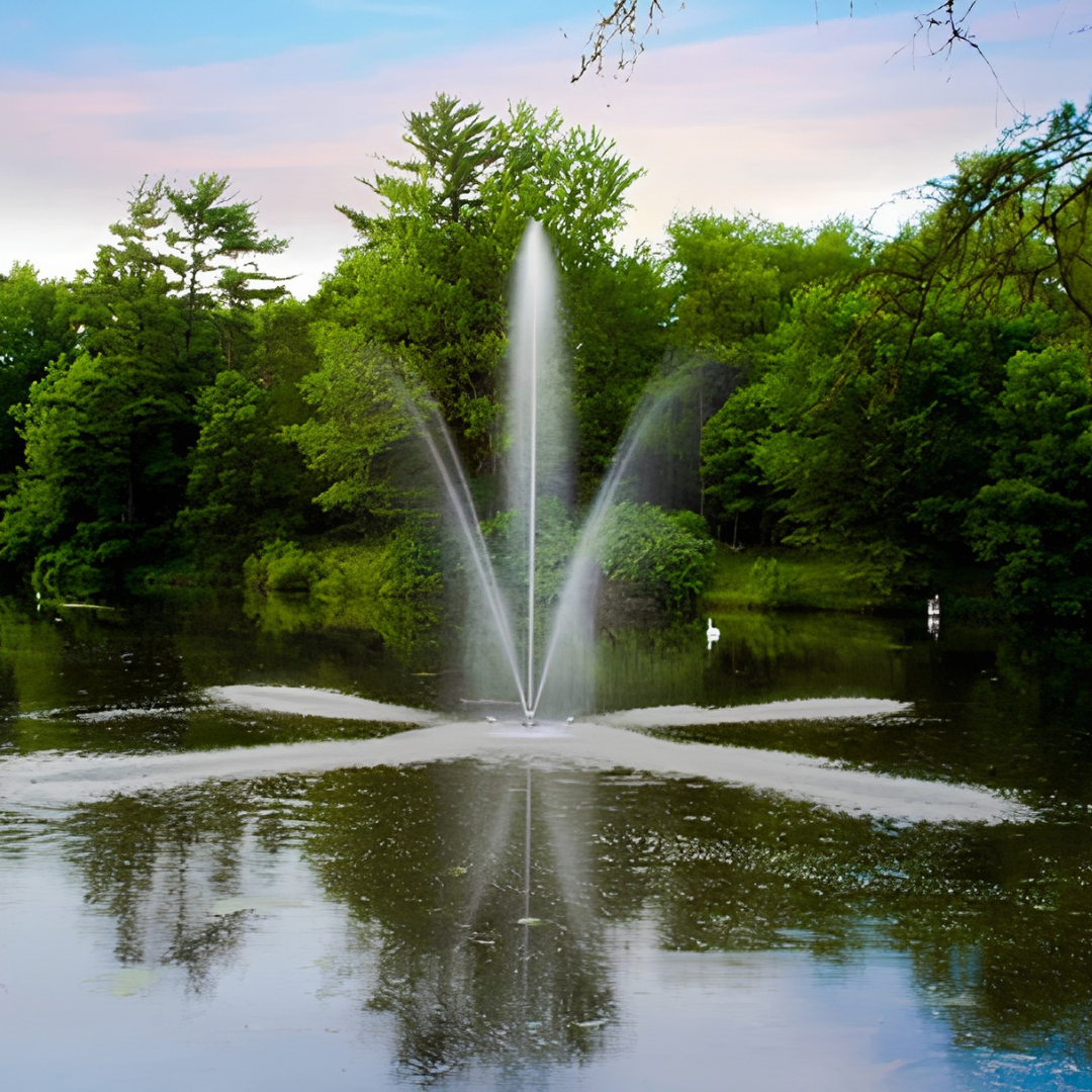 Scott Aerator Clover Fountain For Medium, Residential Ponds ¾ hp 230 volts