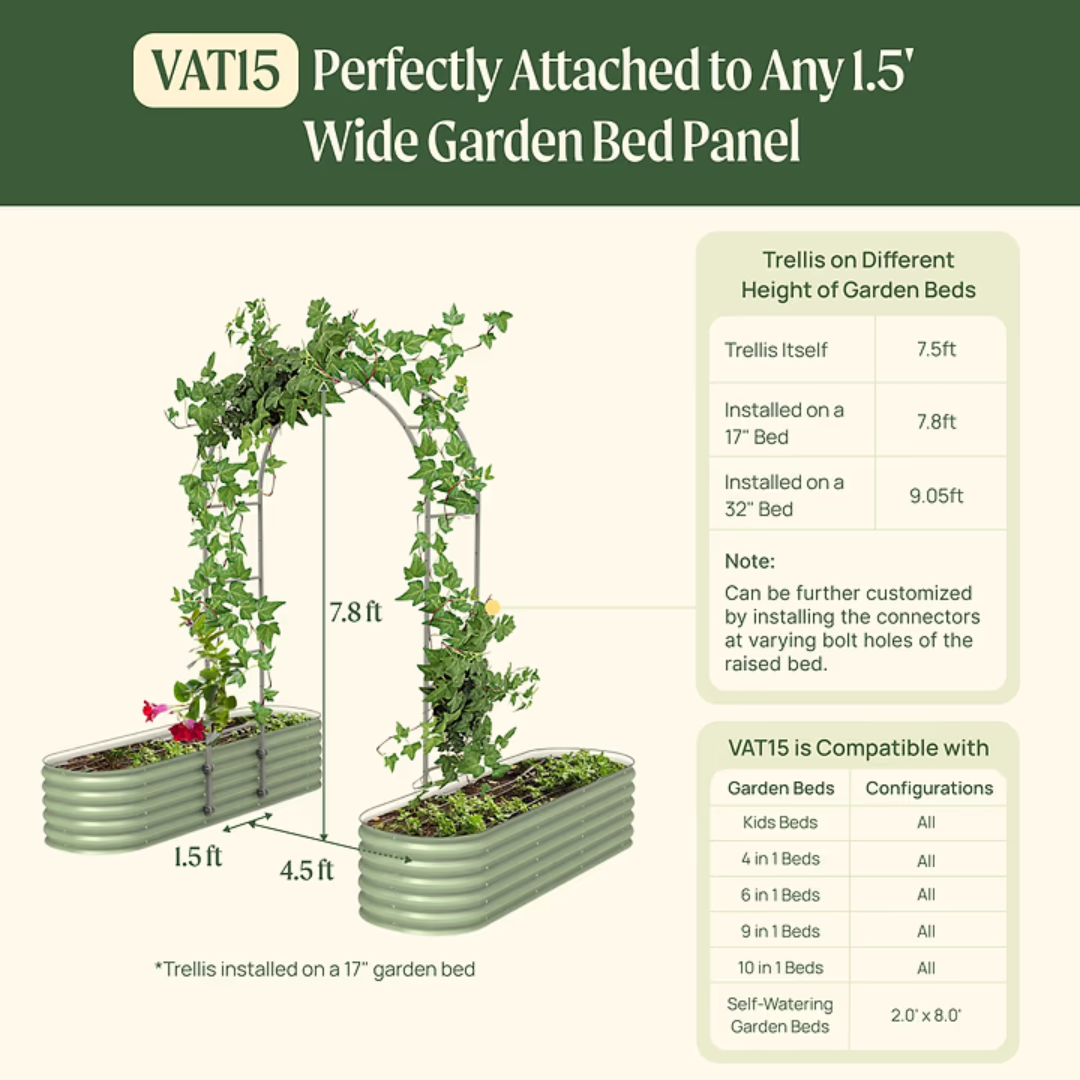 Vego Arched Trellis System