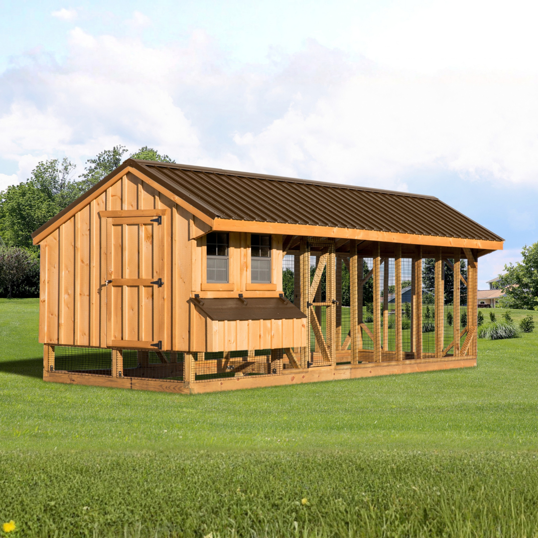 Bird in Hand 7×24 Quaker Combination Chicken Coop