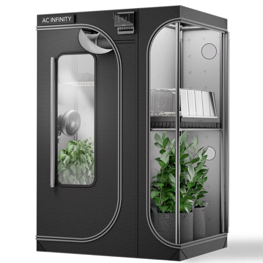 AC Infinity CLOUDLAB 743D, 2-in-1 Advance Grow Tent 4x3, Thickest Poles and Canvas 48" x 36" x 72"