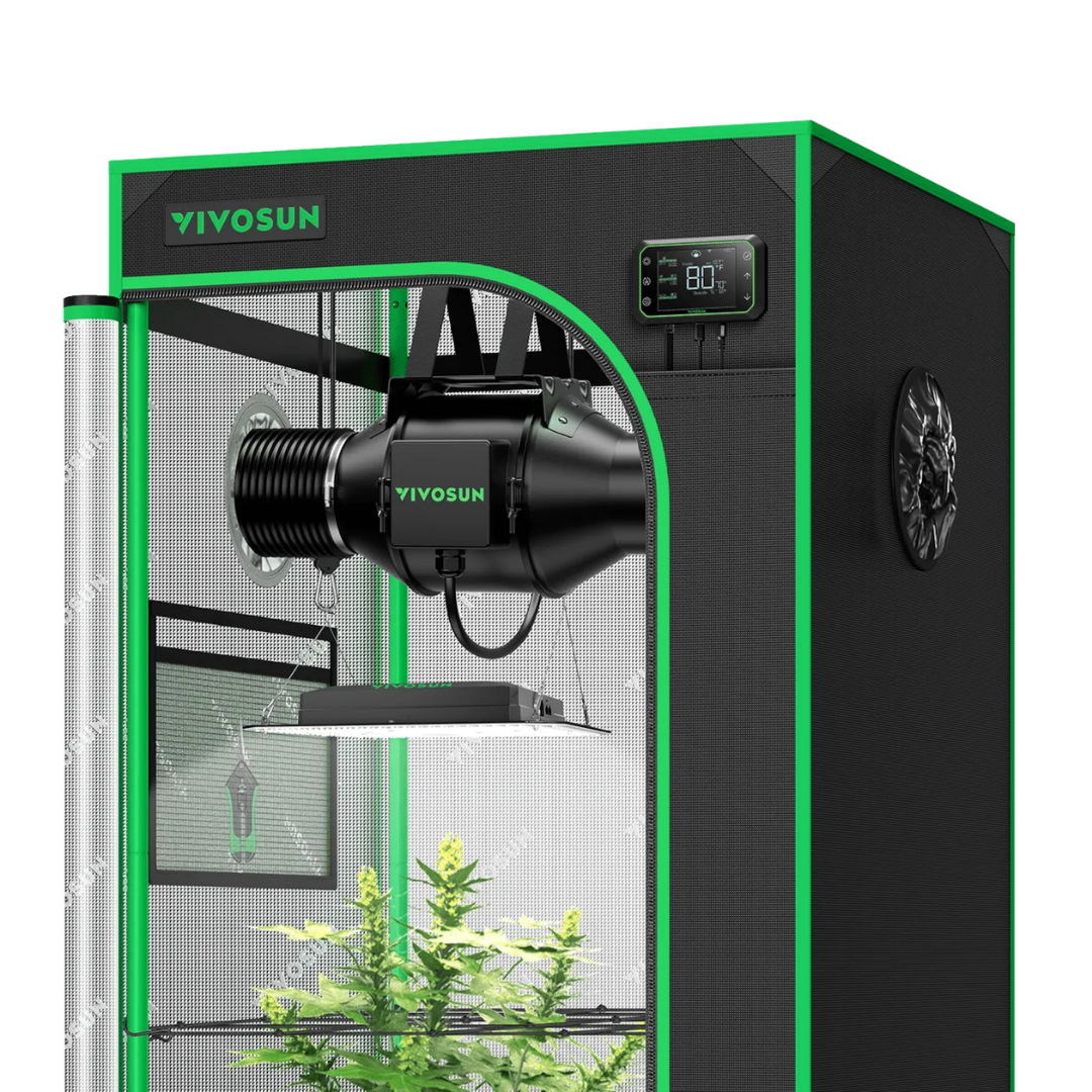VIVOSUN Smart Grow Tent Kit GIY-SGS-27 2.7x2.7, 2-Plant Complete System, with WiFi E42A+ Controller