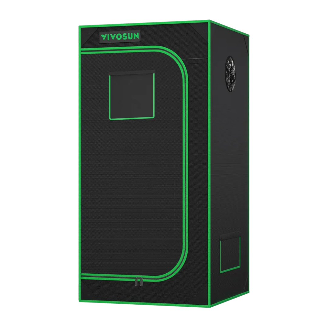 VIVOSUN Grow Tent 2x2 S224, 1-2 Plants Use, 600D Light-proof Oxford, 24″ x 24″ x 48″, For Indoor Plants Growing