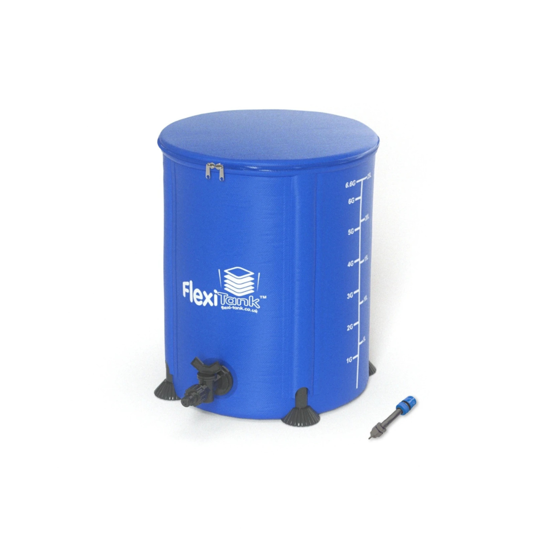 AC Infinity FlexiTank 6.6 Gallon Collapsible Reservoir with Click Fit Adapter and Filter