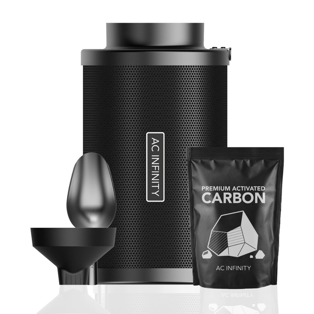 AC Infnity Refillable Carbon Filter Kit 6" with Extra Charcoal Refill
