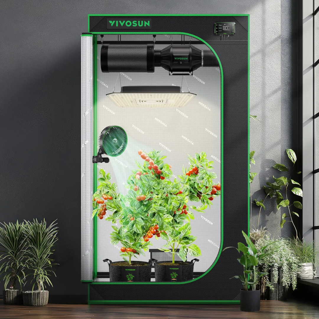 Vivosun Grow Tent 2x3 S326, 1-2 Plants Use, 600D Light-proof Oxford, 20″ x 36″ x 63″, For Indoor Plants Growing