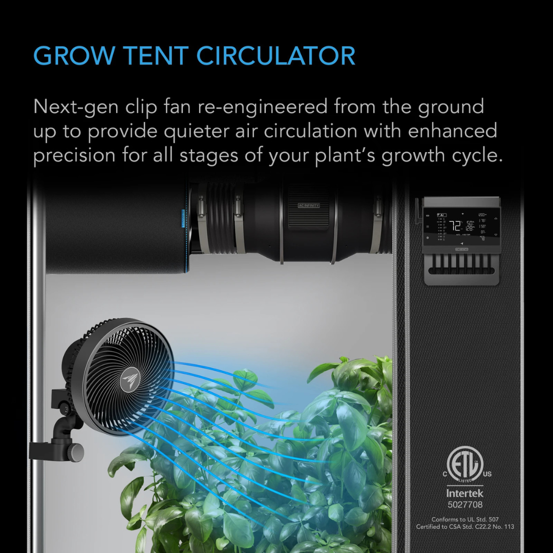 AC Infinity CLOUDRAY A9, Grow Tent Clip Fan 9" with 10 Speeds and Dynamic Wind, Manual