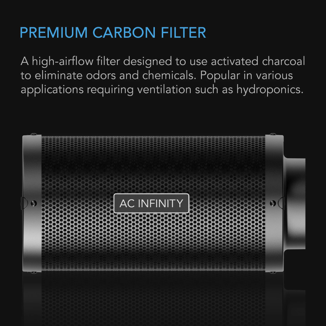 Ac Infinity Duct Carbon Filter 10" with Australian Charcoal
