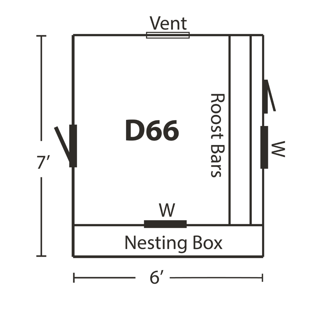 Bird-in-Hand 6×6 Dutch Chicken Coop