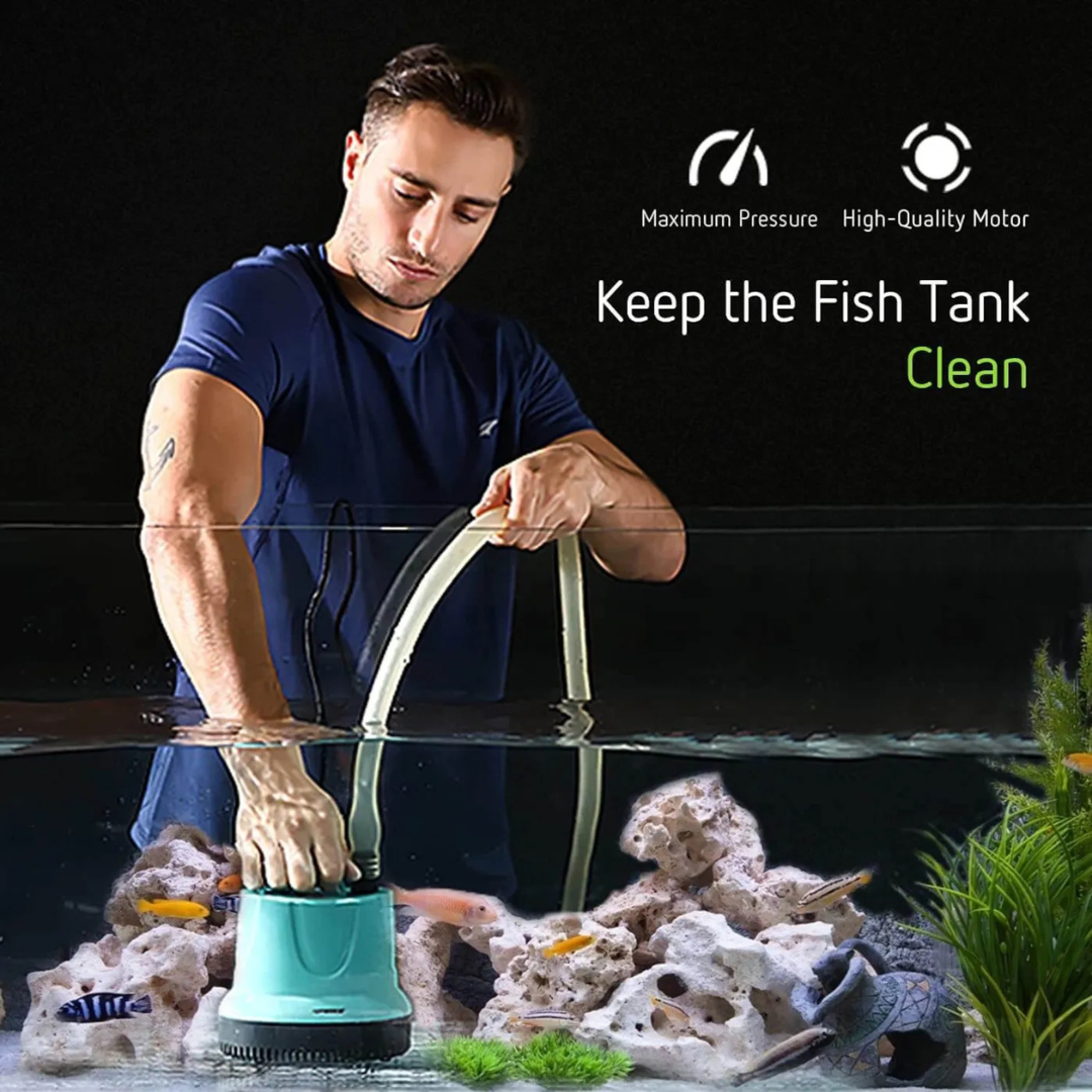 Vivosun Submersible Pump for Fish Tank, Pond, Aquarium, Hydroponic Systems with 5ft Power Cord and 4 Nozzles