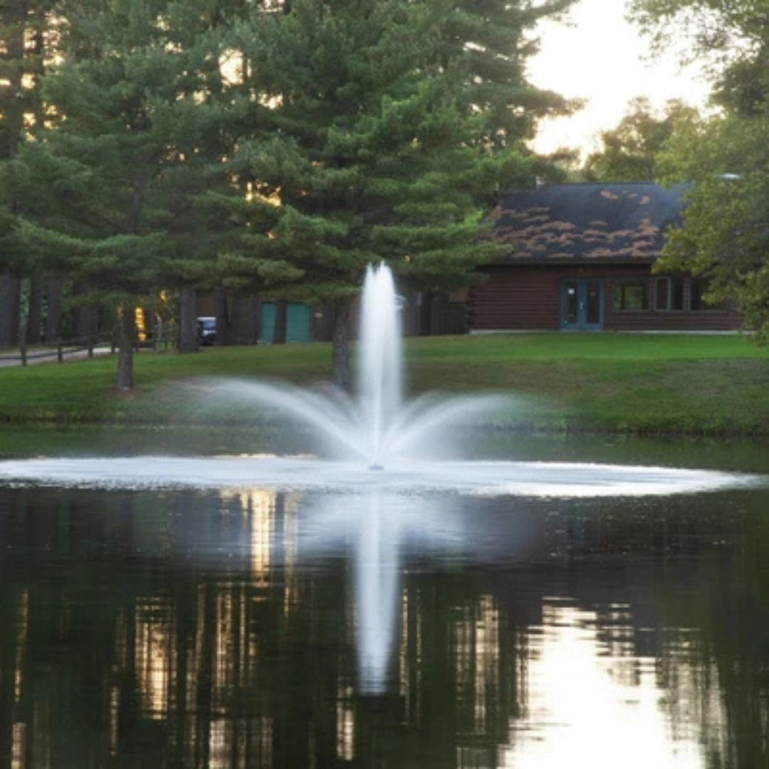 Scott Aerator Baystone Fountain For Small, Residential Ponds  ½ hp 115 volts