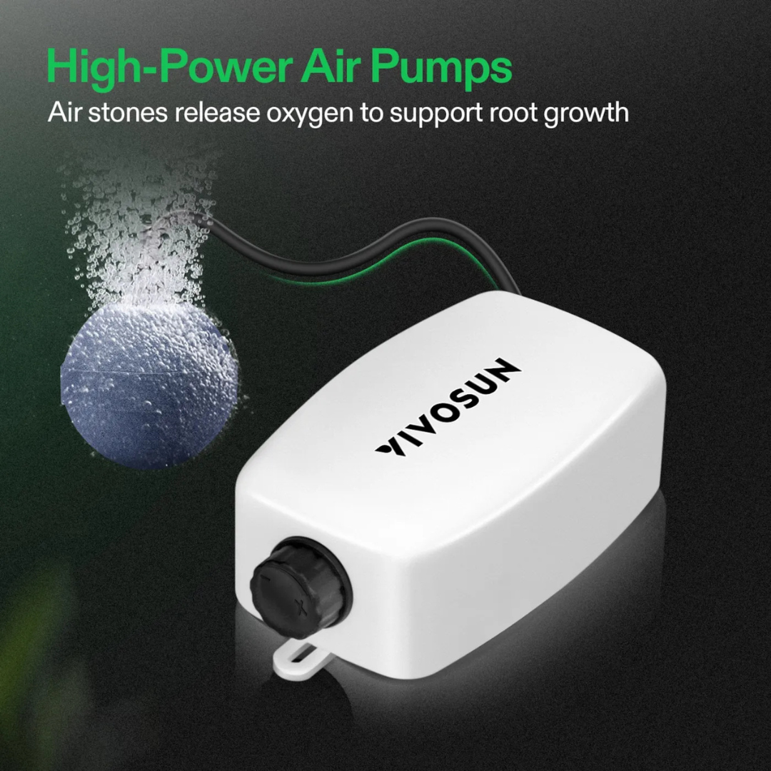 Vivosun 5 Gallon DWC Hydroponic System Kit (1 Bucket, Black)