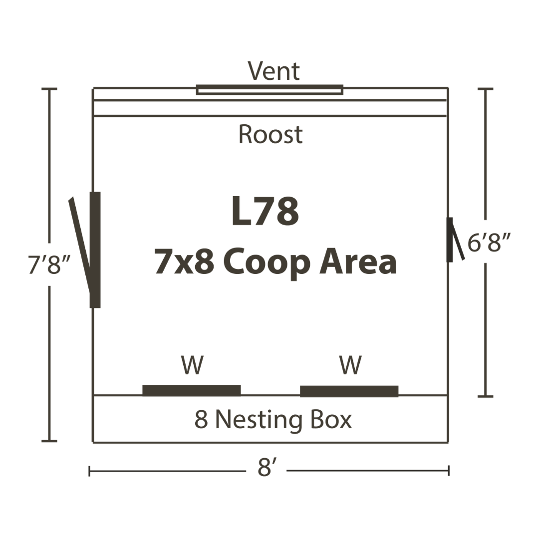 Bird-in-Hand 7×8 Lean-To Chicken Coop