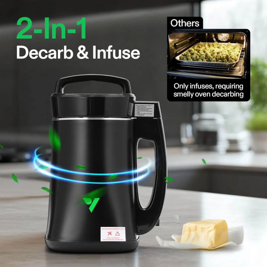 Vivosun Herbal Decarboxylation and Infusion Machine, Botanical Extractor and Infuser for Making Butter, Oil, and Tinctures, Includes Recipes and Complete Accessories