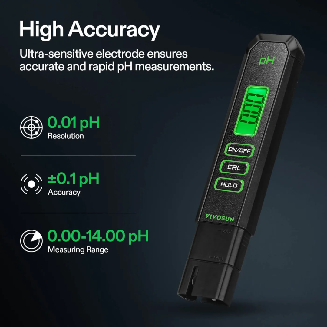 Vivosun pH and TDS Meter Combo, Water Test Kit for Drinking Water, Aquarium, Hydroponics, Pool, and RO System
