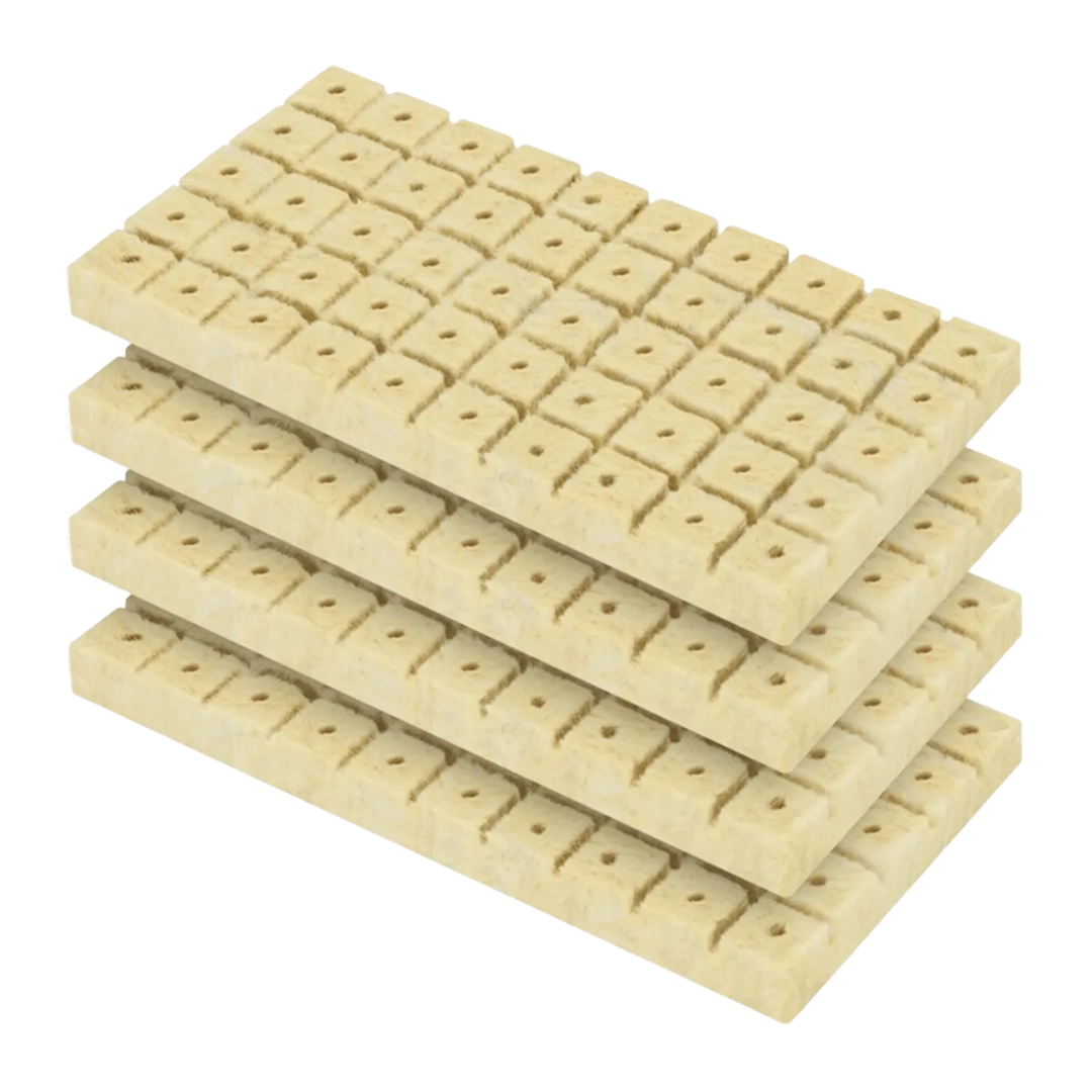 Vivosun 1" Rockwool Grow Cubes, 4 Sheets of 200 Plugs