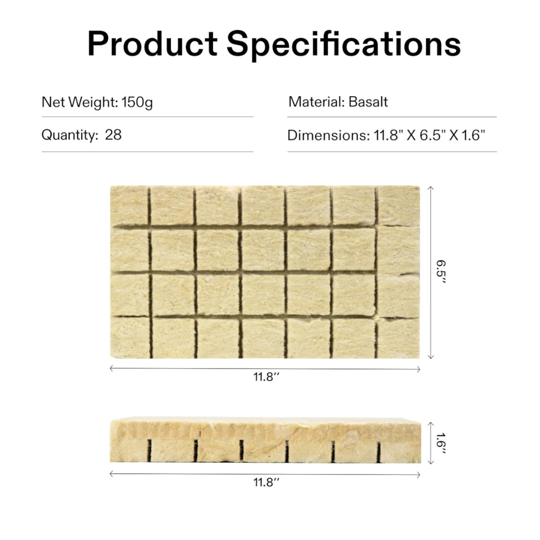 Vivosun 1.6" Rockwool Grow Cubes