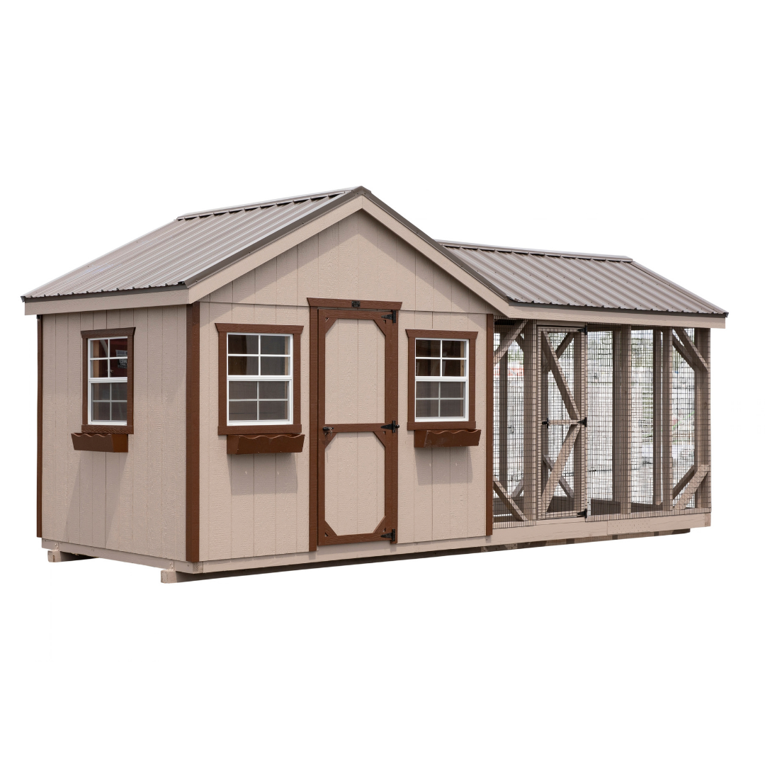 Bird in Hand 8×20 A-Frame Combination Chicken Coop