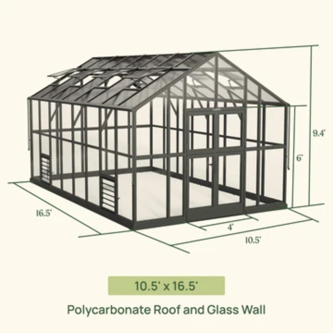 Vego Victorian Greenhouse - 10.5ft Wide