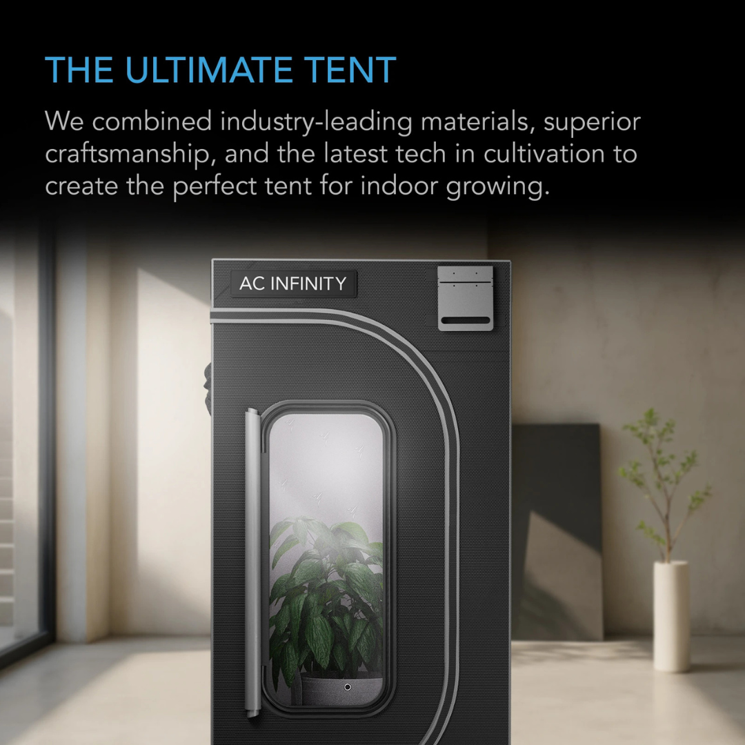 AC Infinity CLOUDLAB 844, Advance Grow Tent 4x4, Thickest Poles and Canvas 48" x 48" x 80"