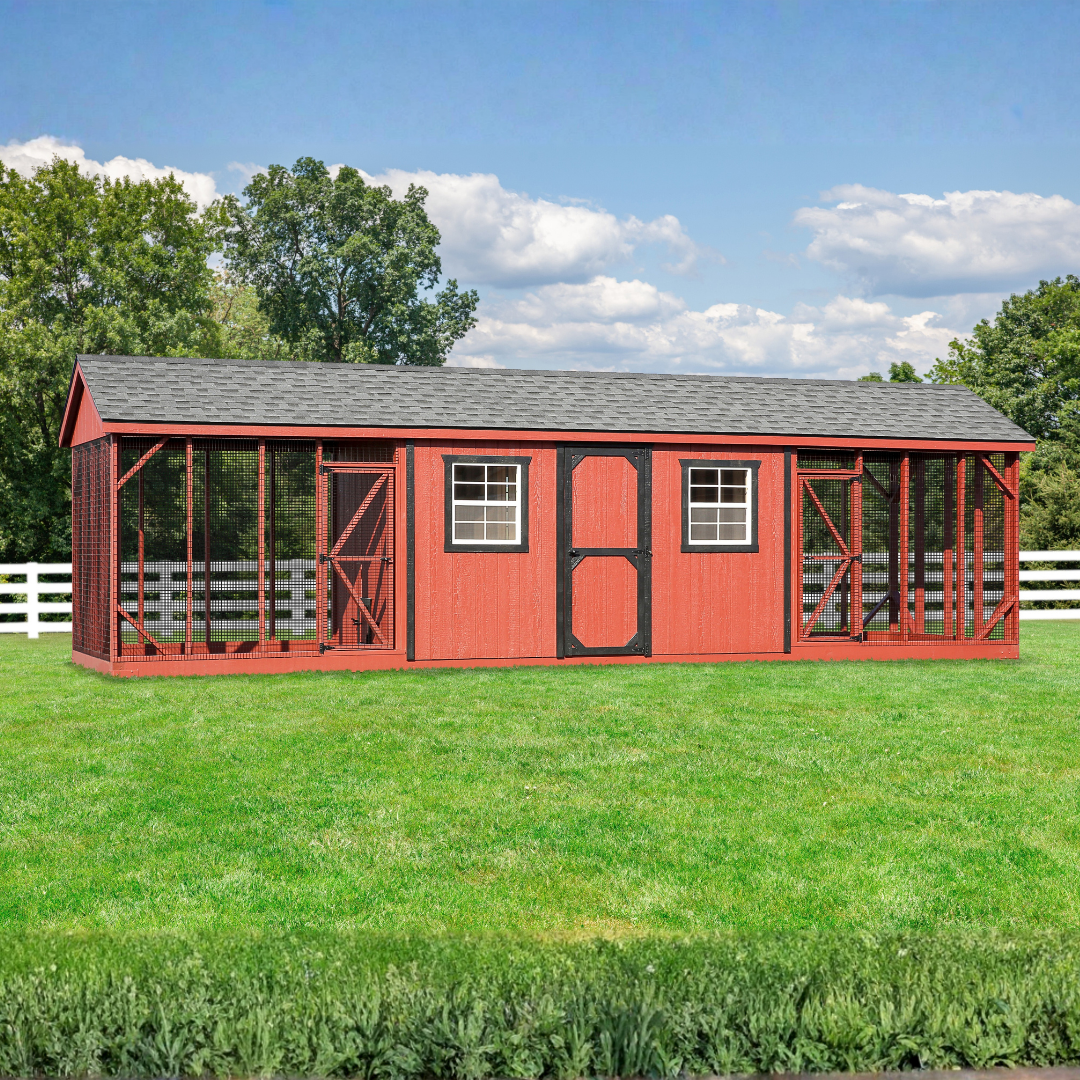 Bird in Hand 8×28 A-Frame Combination Chicken Coop