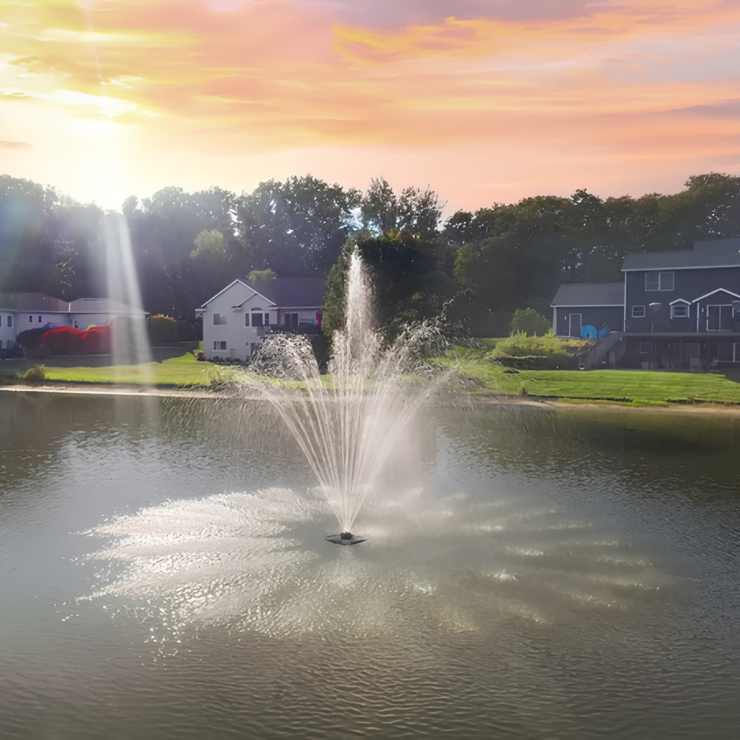 Scott Aerator Amherst Fountain For Small, Residential Ponds