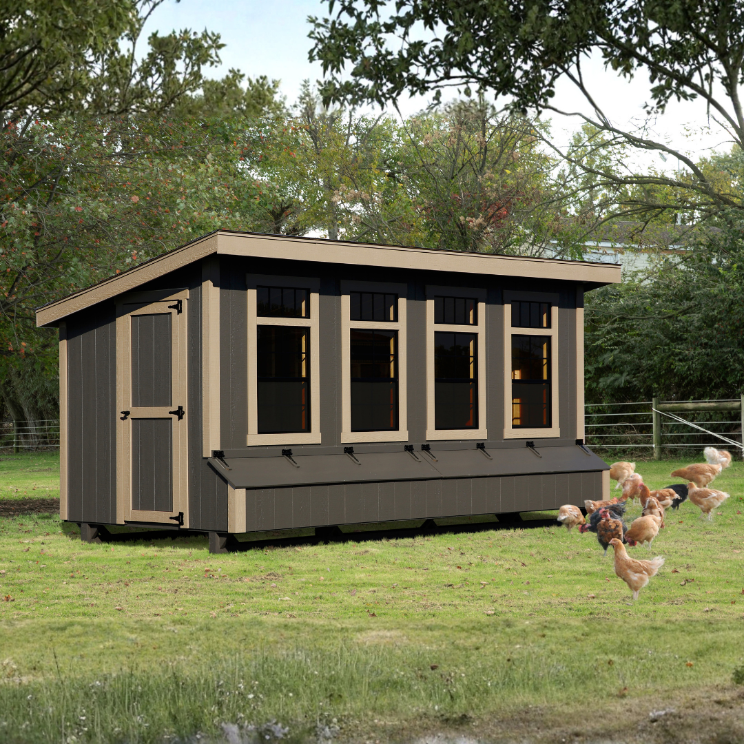 Bird-in-Hand 7×16 Lean-To Chicken Coop