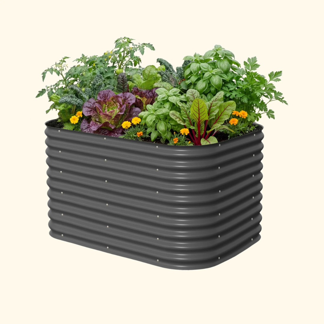 Vego 32" Extra Tall 6 In 1 Medium Modular Metal Raised Garden Bed Kit