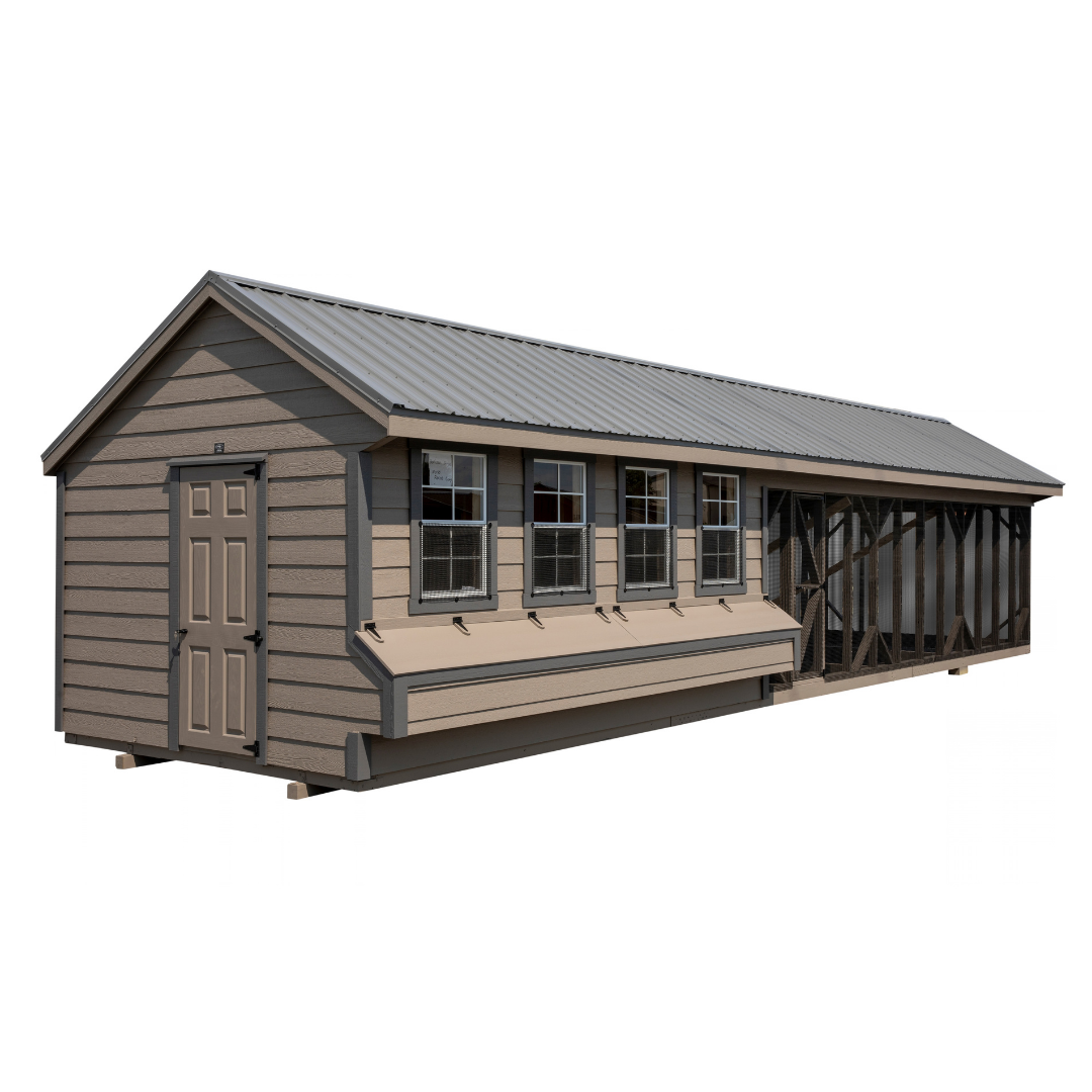 Bird in Hand 10×40 Quaker Combination Chicken Coop