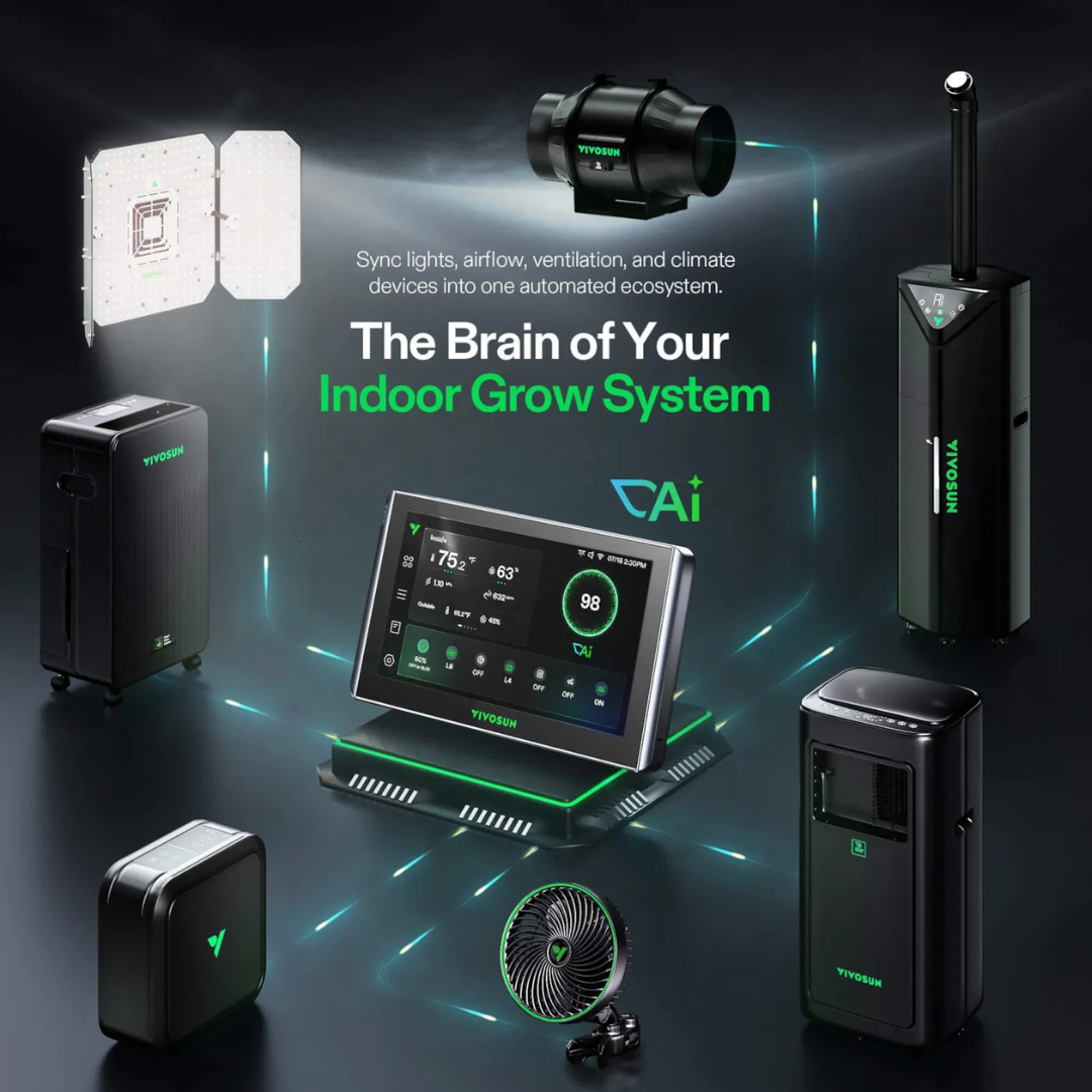 Vivosun GrowHub X42 AI Controller for Grow Tent, All-in-One Grow Automation System with Stable Environment Control & VPD Management, Wireless Device Sync & App Monitoring for Indoor Grow Systems & Hydroponics