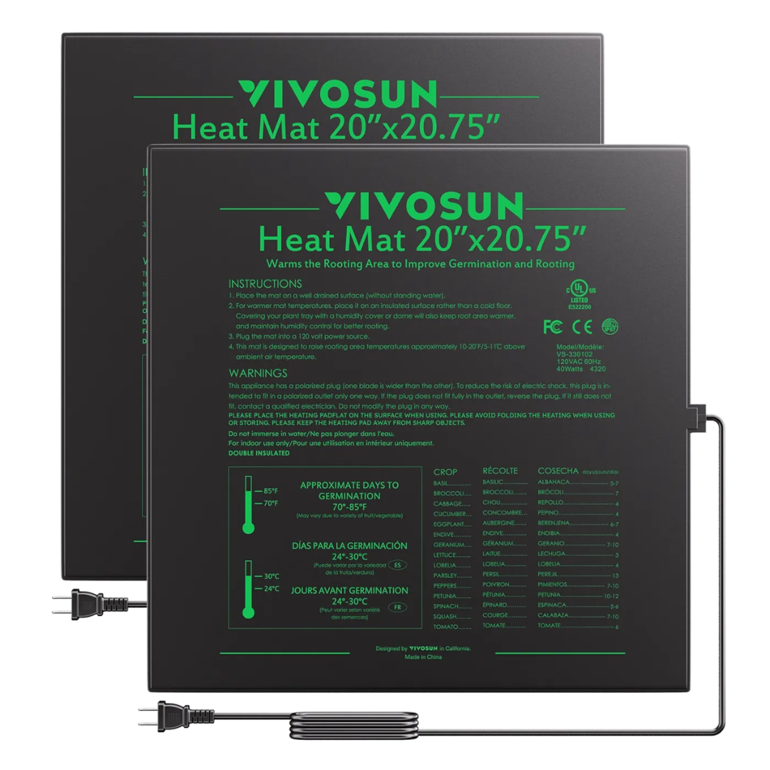 Vivosun Seedling Heat Mat 20″ x 20.75″
