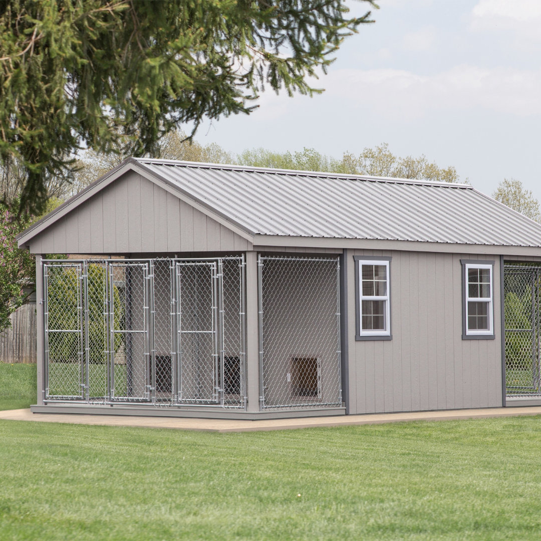 Bind in Hand 12×24 6-Run Commercial Kennel