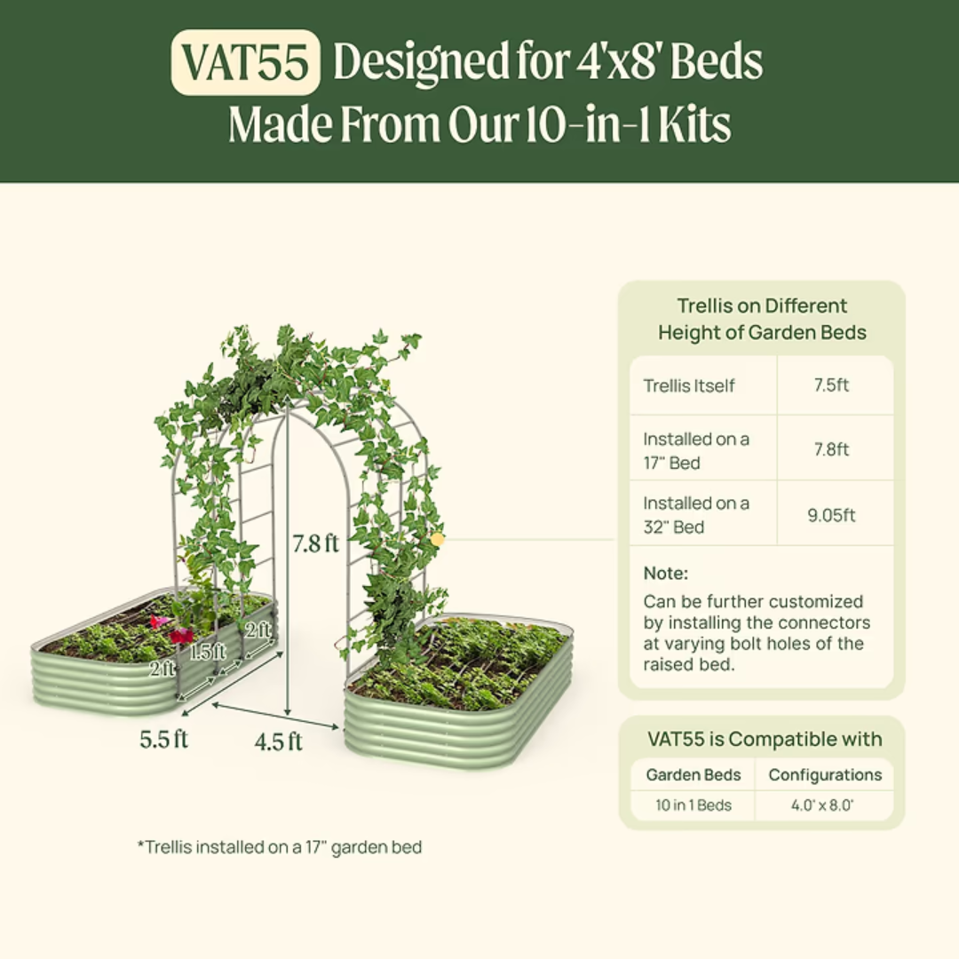 Vego Arched Trellis System