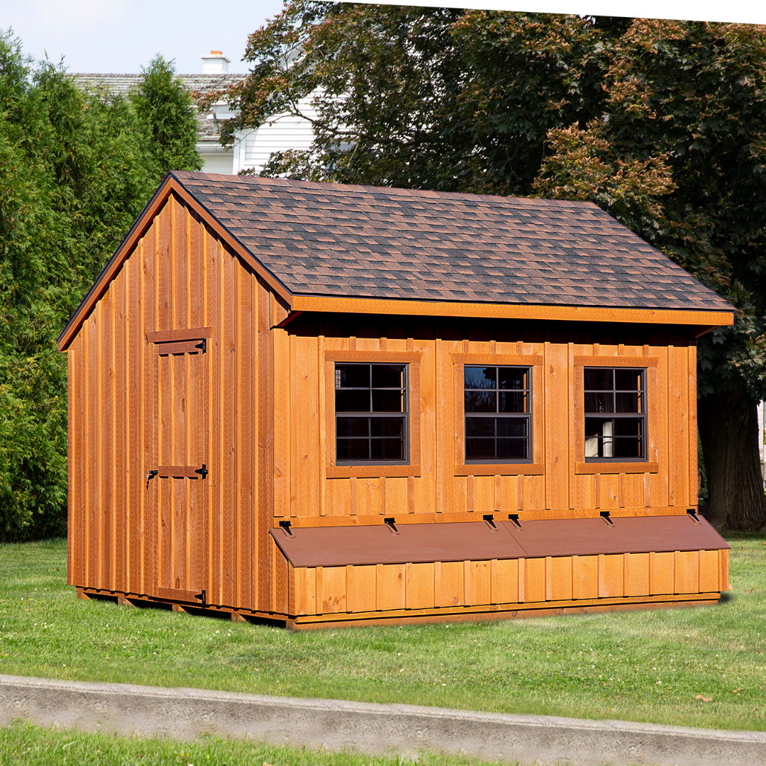 Bird-in-Hand 10×12 Quaker Chicken Coop