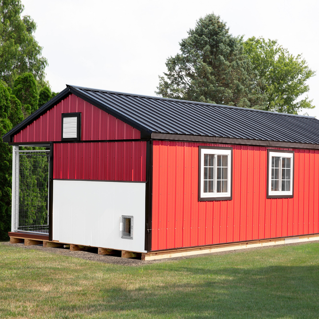 Bird in Hand 14×30 5-Run Commercial Kennel With Lobby