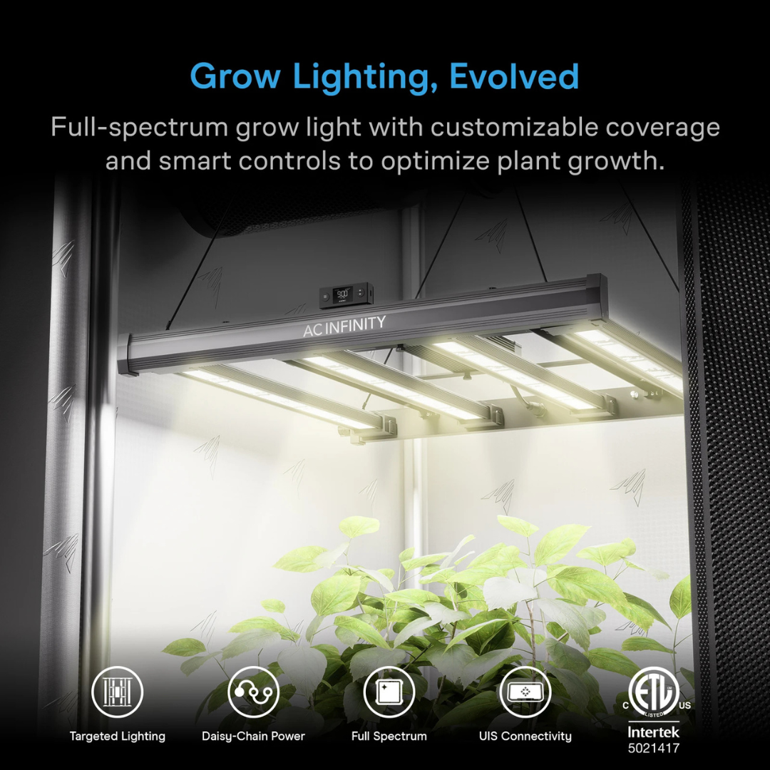 AC Infinity IONPRIME 8, Grow light 730W, Adjustable-Angle Full Spectrum LED 5x5 Coverage
